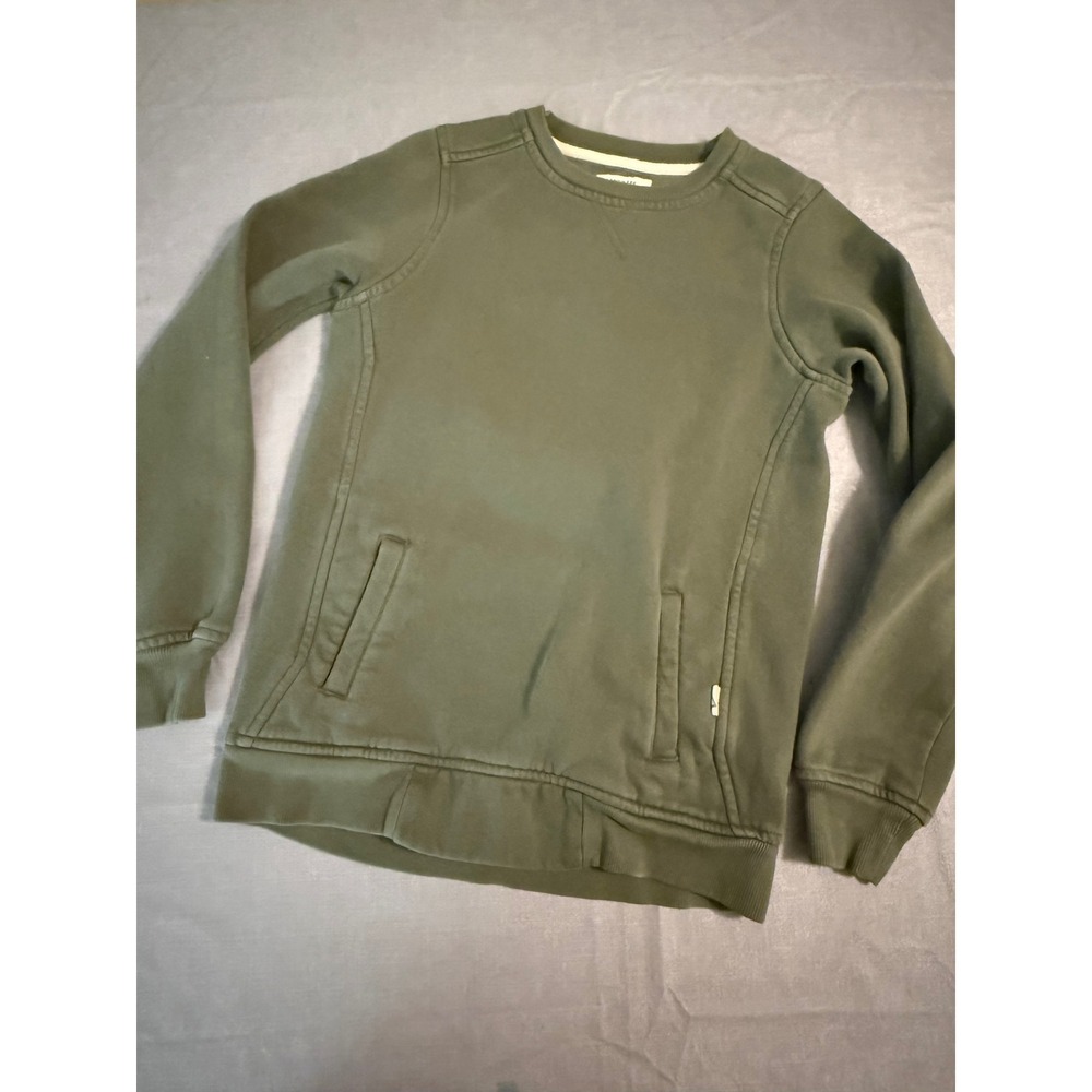 Landmark Project Forestry Sweatshirt XS Olive Green Crewneck Pockets Womens